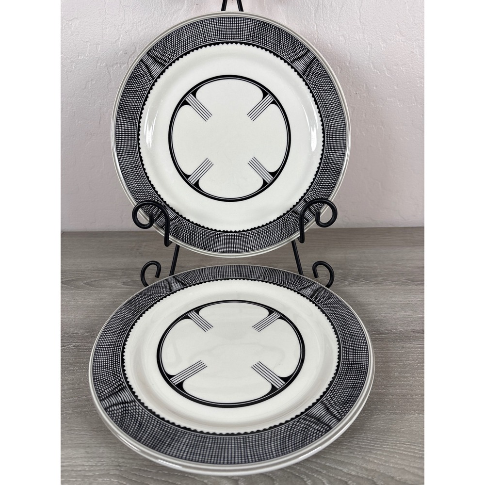 HF Coors Santa Fe Railway Ancient Mimbreno Indian Designs Dinner Plates Set of 2